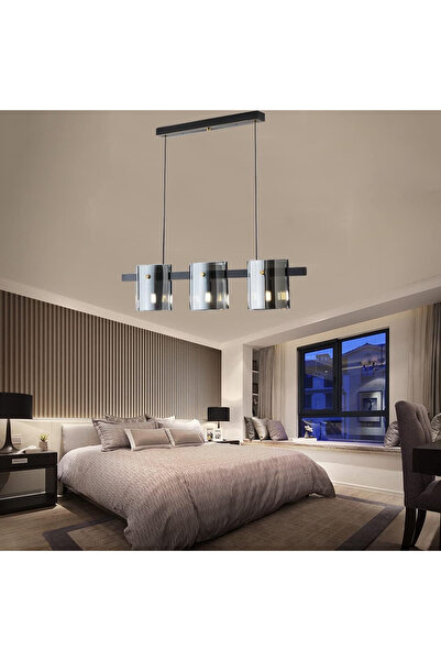 LightPlanet Lustra LED Modern Polish Black Glass G9 X 3