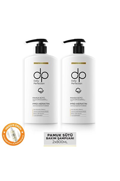 dp Daily Perfection Şampuan Pamuk Sütü 800 ml X 2 Adet