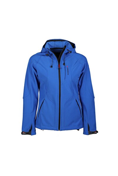 Cresta Kadın Mavi Kapüşonlu Dynamic Softshell Ceket