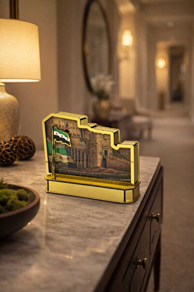 LAZORİAE Her Suriye ili için aydınlatmalı ve devrim bayraklı lüks maket