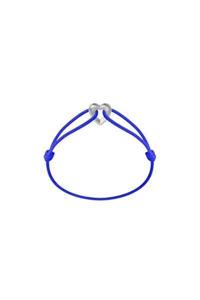 Wecord London سوار من خيط فضي على شكل قلب