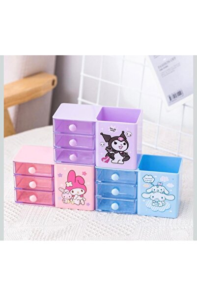 tinyshop kids store Kawaii Kuromi Masa Üstü Organizer Kalem Kutusu Kalemlik