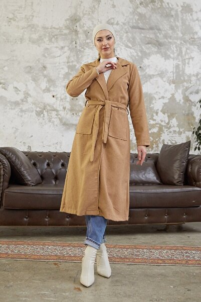 Esre Store Kaiš paket hidžab kaputa boje kamile