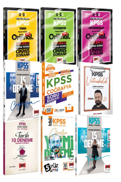 Yargı Yayınları 2026 Yargı Lise Önlisans Tarih Coğrafya Vatandaşlık Çıkmış So...