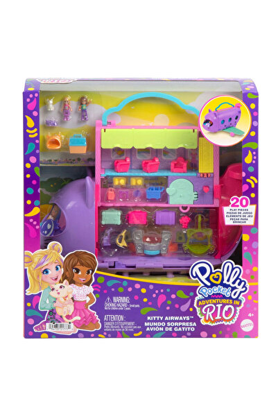 Polly Pocket Minik Kedi Hava Yolları Oyun Seti HWP19