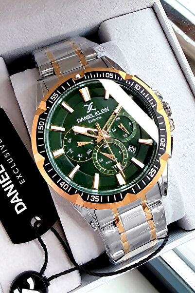 Daniel Klein Full Fonksiyon Erkek Kol Saati 3 Atm Su Geçirmez Gümüş Renk Çeli...