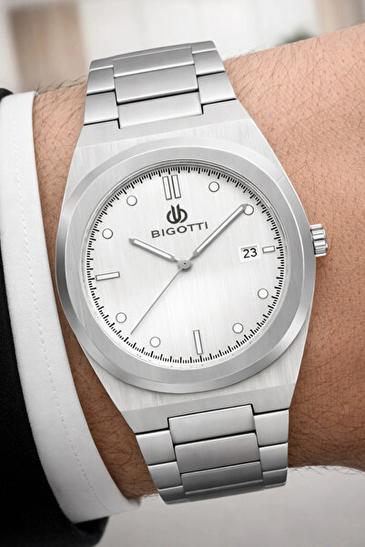 Bigotti Erkek Kol Saati Tüm Fonksiyonlar Aktif Gümüş-beyaz Sdb004