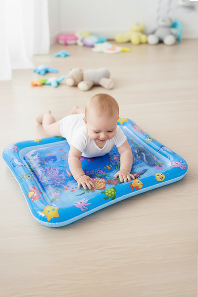 omilife Bebek Su Matı Tummy Time Aktivite Oyuncağı Su Havuzu