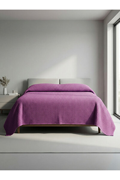 Muteks بيكيه صيفي مزدوج مصنوع من القطن بنسبة 100% - مفرش سرير، قماش مضاد للتع...