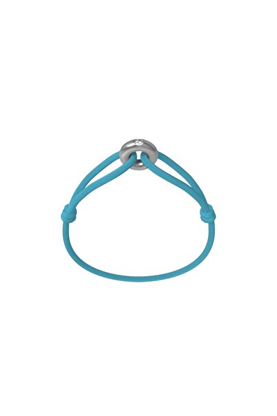 Wecord London Silver Soho Diamond Cord Bracelet