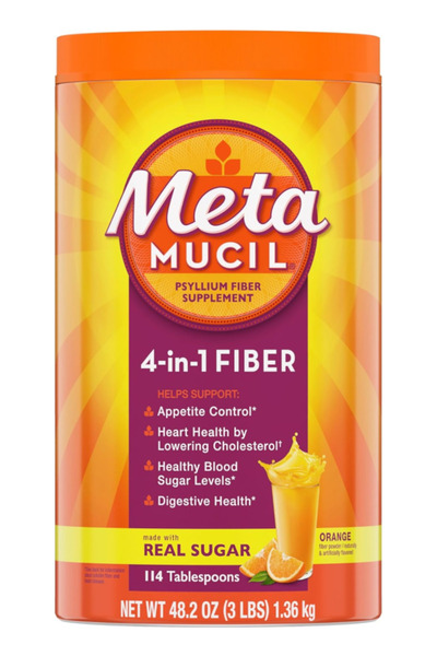 Metamucil , 4-in-1 Fiber for Digestive Health, Psyllium Husk Fiber Orange Fla...