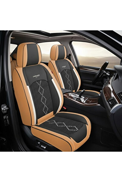 CarGuard Set Huse Auto Deluxe, 5 Locuri, Piele Ecologica si Material Textil, ...