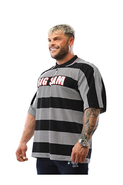 Big Sam Tricou cu guler polo, cu dungi, croială lejeră 2608