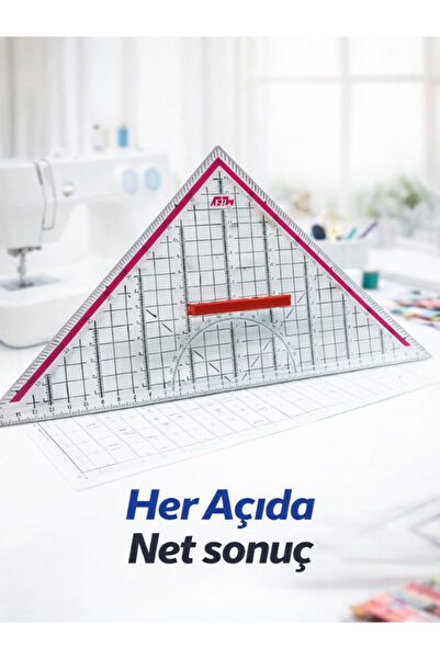 Geodetic Triangular Ruler 32 cm Scale with Extra Holder