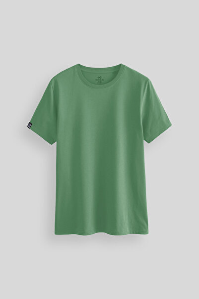 TOMMY LIFE Ανδρικό κοντομάνικο μπλουζάκι Basic Pastel Green - O λαιμόκοψη - 8...