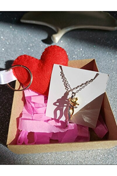 stainless steell Steel Necklace Keychain Gift Set