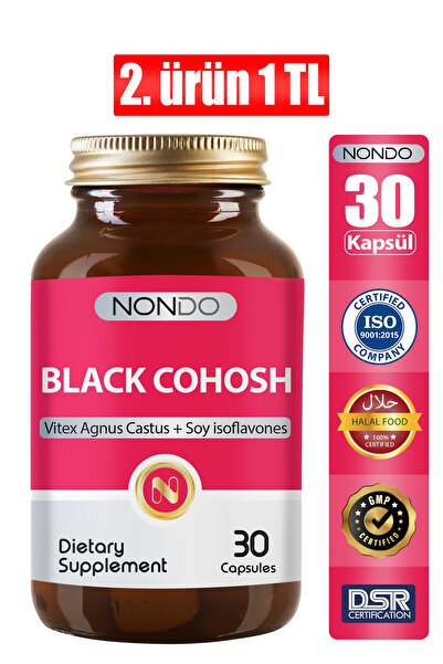 Nondo Black Cohosh 30 Kapsül ( Karayılan Otu Kalsiyum Magnezyum Karayılan Otu...