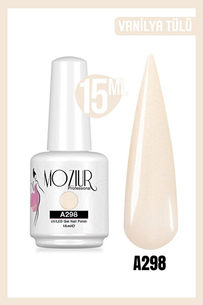 MOZIUR Kalıcı Oje Uv Led A298 (SEDEFLİ RENK) 15ml