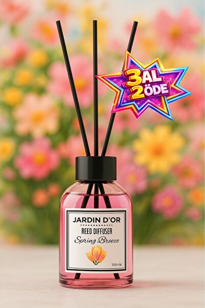 JARDIN D'OR Spring Breeze Reed Diffuser Bahar Esintisi Çubuklu Oda Kokusu 110...