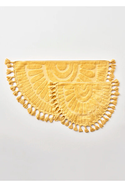 Bella Maison %100 Pamuk Sunshine Paspas Takımı Hardal (60x100-50x60)