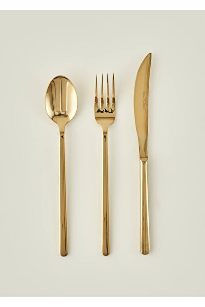 Bella Maison Set de cuțite cu lingură pentru desert Milano 18 piese Aur