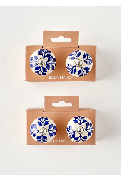 Bella Maison Edie Kulp 4'lü Mavi (6,5x4x4 cm)