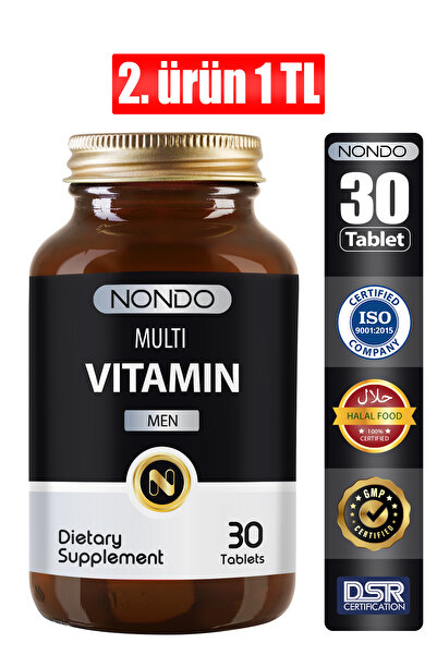 Nondo Multivitamin Men 30 Tablet ( Multimen Panax Ginseng Saw Palmetto Vitami...