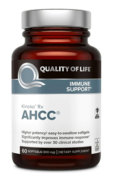 Quality of Life Kinoko Rx AHCC 300 mg Premium AHCC Immune Support Supplement ...