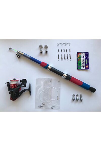 GENBA 30 Parça Çocuk Olta Seti 180 Cm Kamış 20'lik Makine