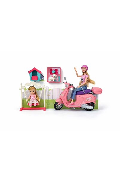 dehkah Summer Picnic Doll Set with Scooter, Swing, and Dog – Girls' Toys for ...