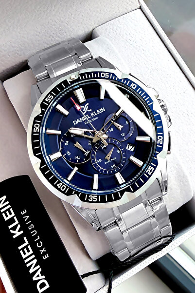 Daniel Klein Exclusive Men's Watch 3 Atm Water Resistant Silver Green Color S...