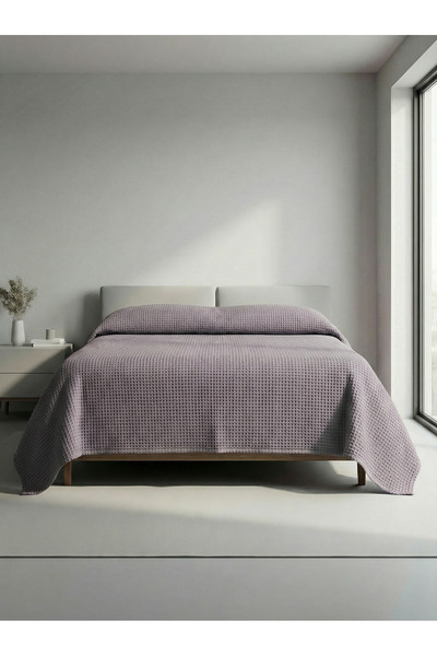 Muteks بيكيه صيفي مزدوج مصنوع من القطن بنسبة 100% - مفرش سرير مضاد للتعرق (لو...