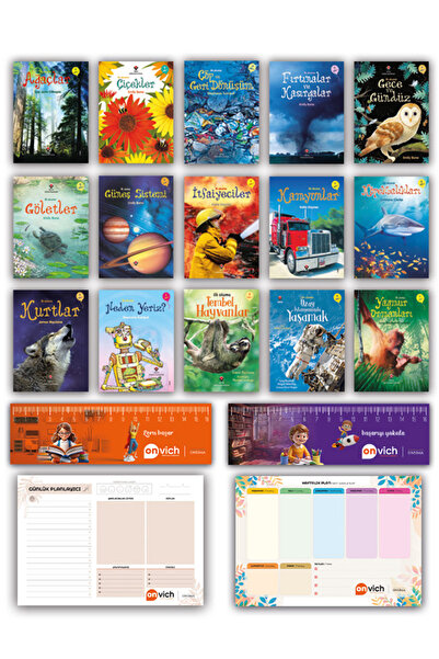 Tübitak Yayınları Popüler Bilim İlk Okuma Kitapları 15 li Set 1 (Okul Öncesi ...