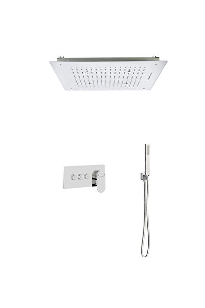 Fause Ankastre Kombine Duş Seti Tavandan Yağmurlama ve Sis Fonksiyonlu FAU112