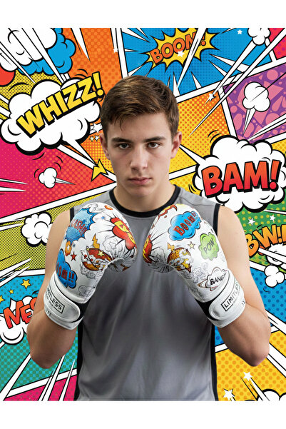 Limitless Fight Gear Pop Art White Kids & Youth Boxing Gloves