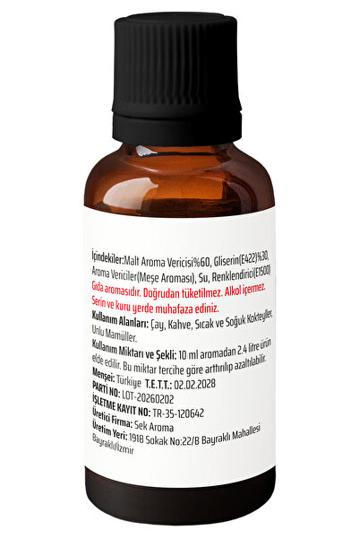 Sek Aroma Irlanda Hazır Karışım Malt Kiti - Irlanda Malt Aroması 10 Adet 50 ML Avantaj Paketi