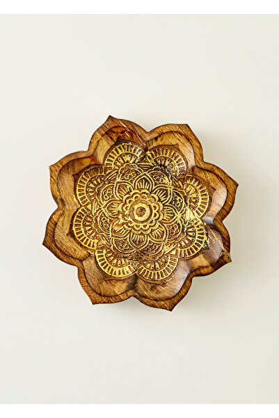 Bella Maison Rico Mango Ağacı Dekoratif Tabak Naturel (22x3,5x22 cm)