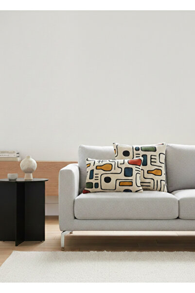 Typoniq Jacquard Woven 2-Piece Throw Pillow Cover Set (43X43 / 35X50 cm)