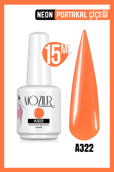 MOZIUR Kalıcı Oje Uv Led A322 (NEON SERİSİ) 15ml