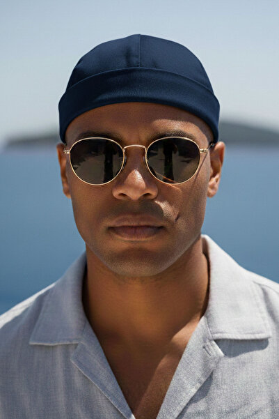 Ritagarcia Ρυθμιζόμενο καλοκαιρινό καπέλο ρετρό Navy Blue Skullcap