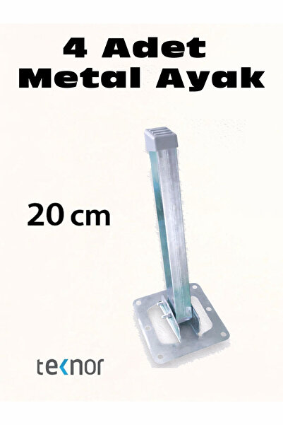 Teknor 4lü Katlanır Metal Yer Sofrası Ayağı Yer Masası Ayağı 20 cm