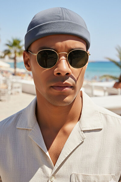 Ritagarcia Ρυθμιζόμενο καλοκαιρινό καπέλο ρετρό γκρι Skullcap