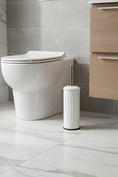 GörSeç Luxury Black Vintage Metal Toilet Brush Decorative Bathroom and Toilet...