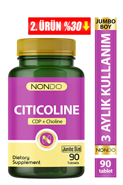 Nondo Sitikolin 90 Tablet ( Jumbo Boy Citicoline Fosfotidikolin )