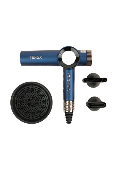 Fenda Professional Hair Dryer Blue - 07