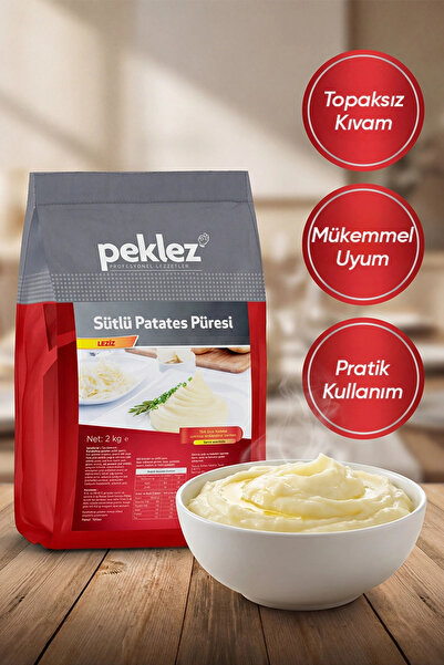 PEKLEZ Sütlü Patates Püresi Intensive 2 kg - Yoğun Kıvamlı Hazır Patates Püre...
