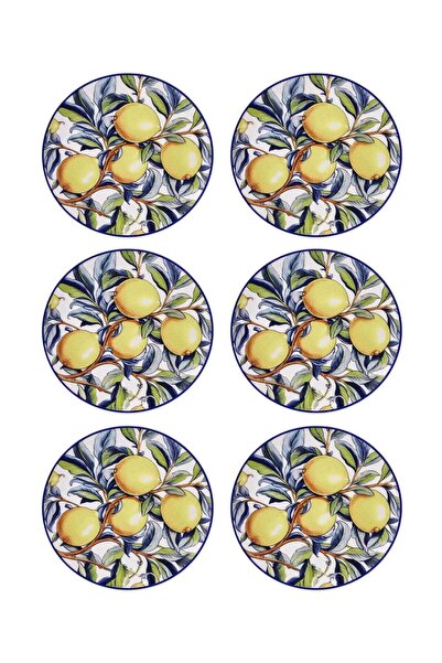 The Mia Odore Di Limone Pasta Tabağı 6lı Set 19 cm ODL0002