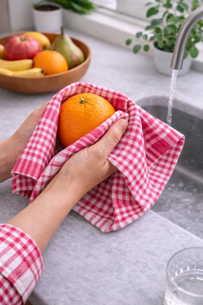 Generic Brand منديل قطني فوشيا ملون مربع من 4 قطع، منشفة للتجفيف، غطاء للتغذية