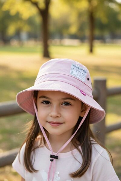 Aware Time Kitti 4-8 Yaş Bağcıklı Nefes Alabilir Yazlık Fötr Şapka