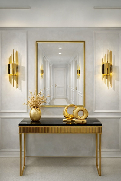 shop Masal Gold Kaplama Pilli ve Elektrikli Günışığı Ledli Duvar Apliği 1 Ade...